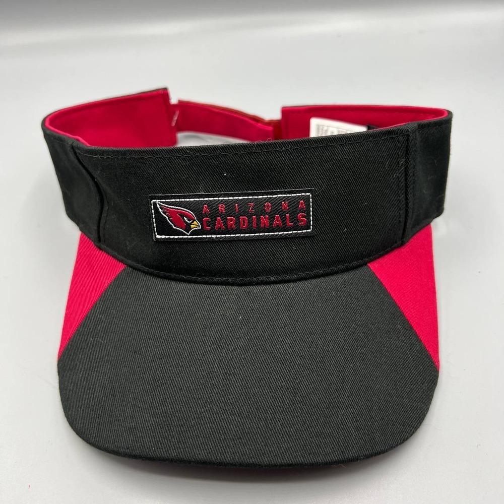 Arizona Cardinals Visor Hat Girl‎ 7-16 Black Red NFL Strap Back Cap New